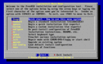 sysinstallメニュー